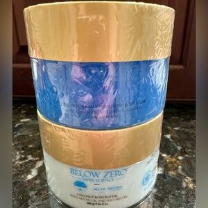 Below Zero Coconut Body Scrub and Butter Set - New, Sealed